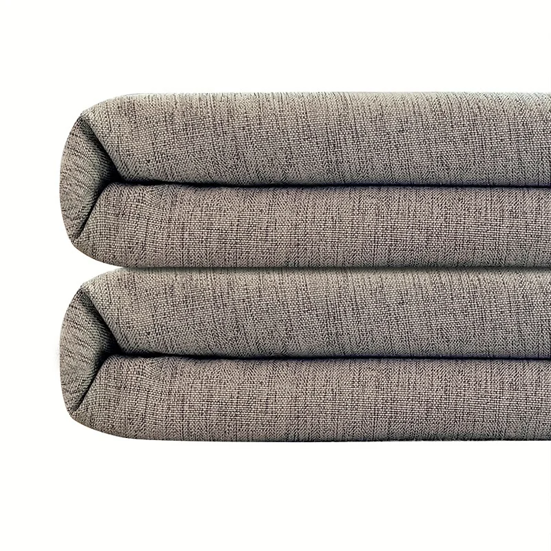 Bindi Thickened Waterproof And Mildew-Proof Polyester Cloth Beige Shower Linen Curtain For Bathroom