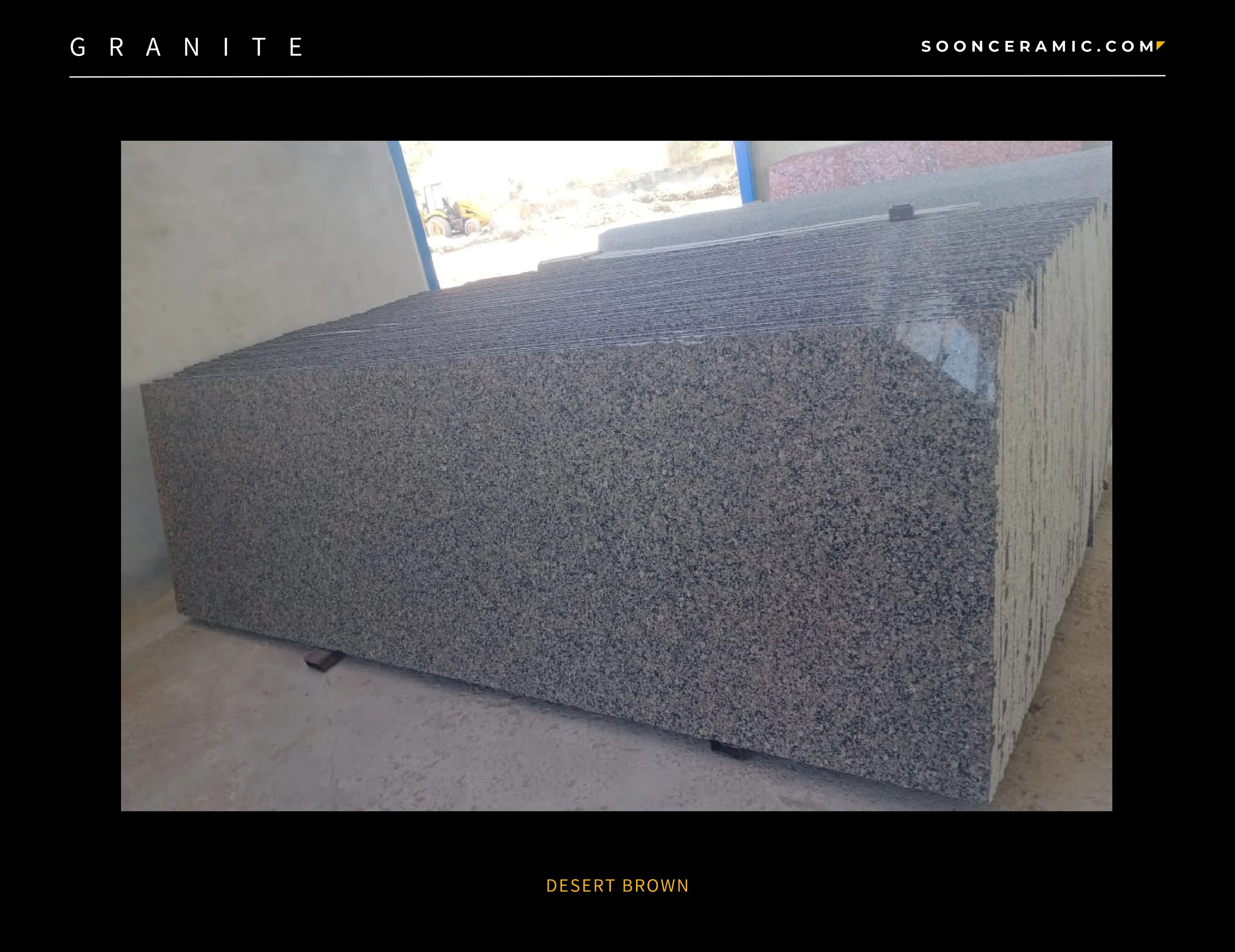 Unique Design High Polished Desert Brown Granite for Commercial and Residential Projects from India Export