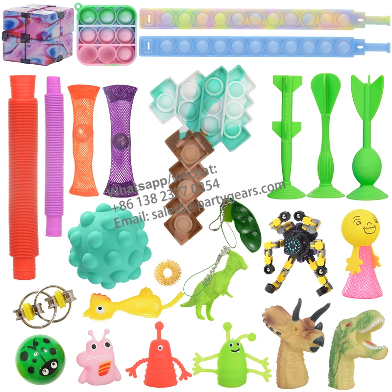 2021 новый год, оптовая продажа на заказ, детские рождественские игрушки-фиджеты, наборы боксов для слепых, упаковка на заказ, обратный отсчет, календарь, коробка