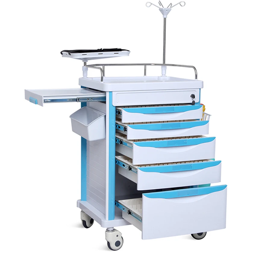 Manufacturer ABS Medical Equipment Trolleys Hospital Medical Trolleys Emergency Trolleys