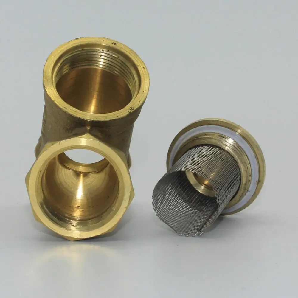 cheaper prices DN15 20 25 32 40 50 Y type brass strainers with stainless steel filter mesh for water