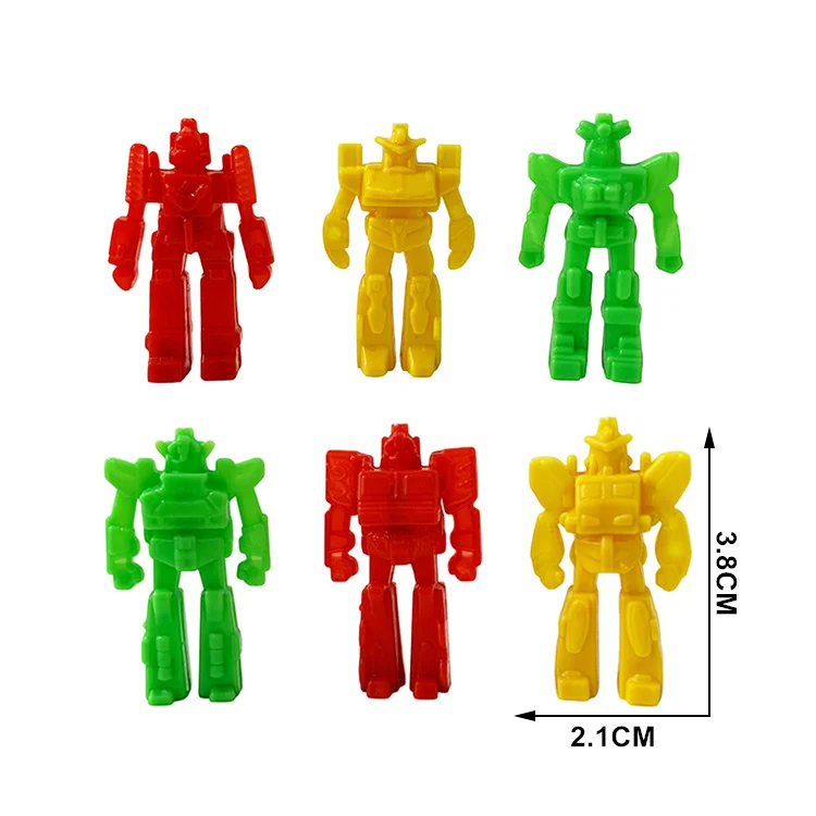 Cartoon Figurine Small Plastic Robot Cheap Promotional Snacks Souvenir Toys