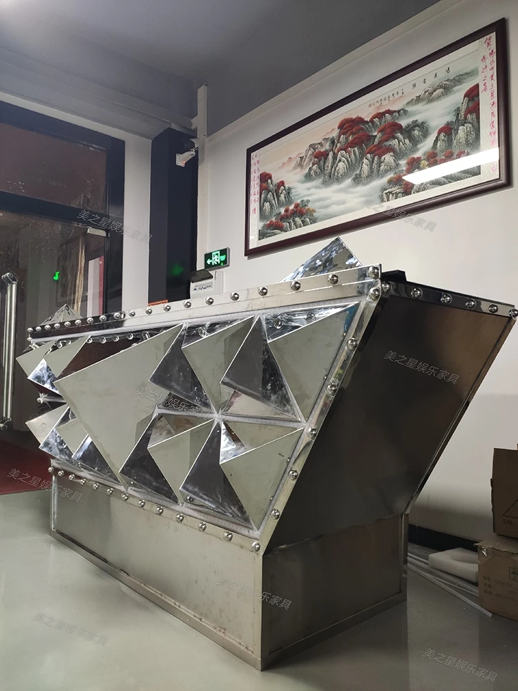 
Original product Luxury stainless steel special design LED DJ table LED Modern lighted up 16color remote control 