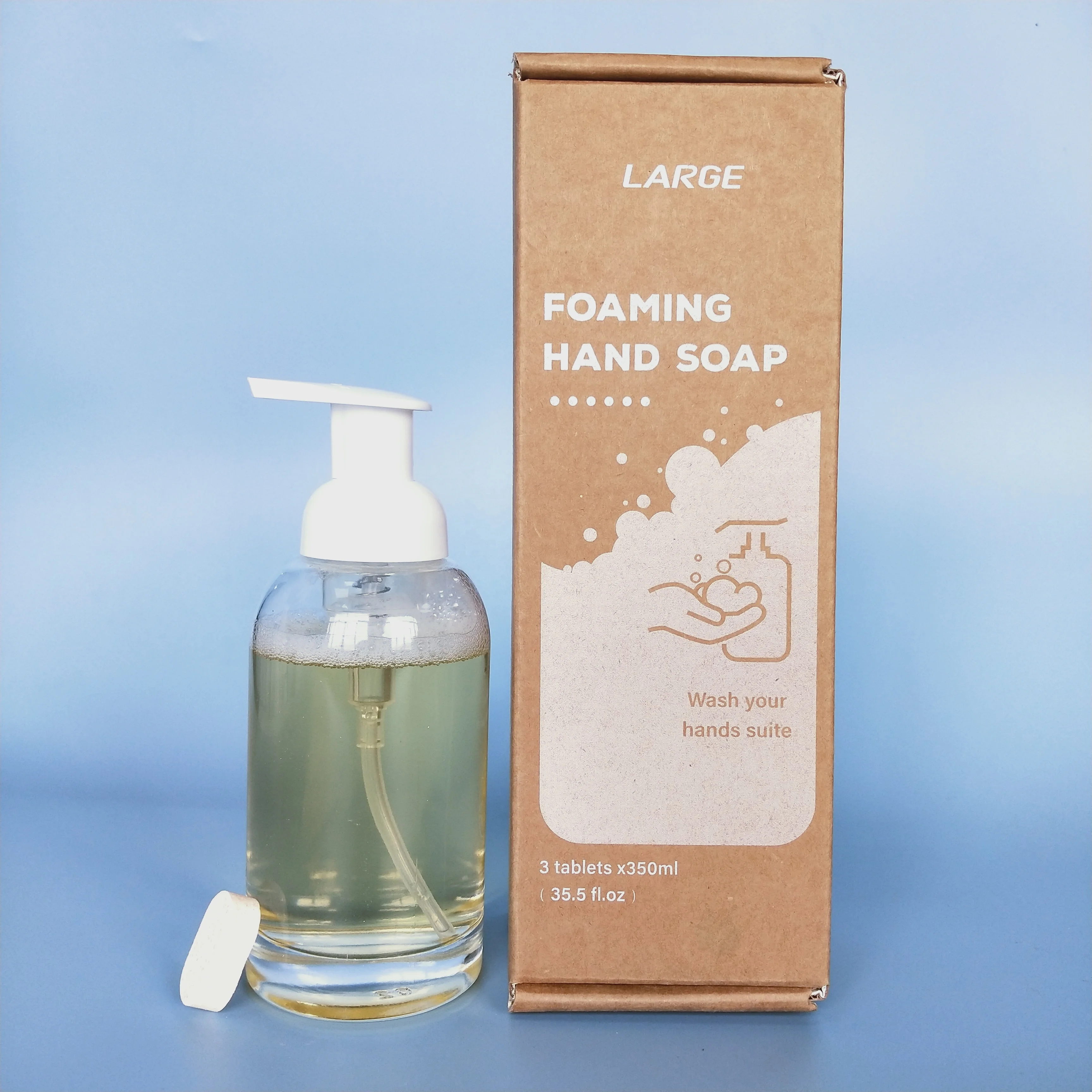 Таблетки для мытья рук с высоким уровнем пены жидкость нулевыми отходами стартовый