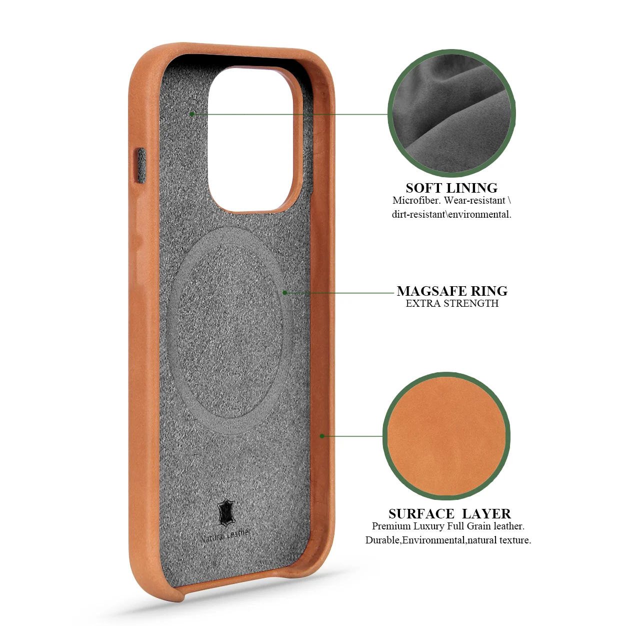 Luxury Genuine Leather Case for iPhone 14 leather Cases for iPhone 11 \ 12\13\14