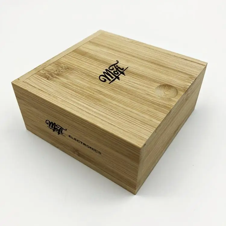 Custom logo Storage Package Gift Jewelry Bamboo Wooden Box Wholesale With Inserts