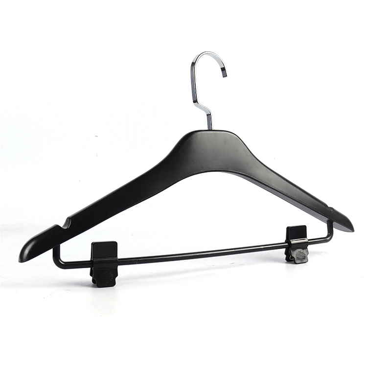 
Factory outlet high quality fashion luxury clothes plastic garment hangers for hotel or home 