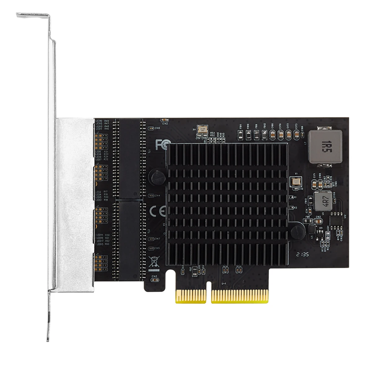 New Product PCI EXPRESS Pci-e 2.5g Network Card Wired 4 Port 2.5g Nic NO Pci Express X4 Nic