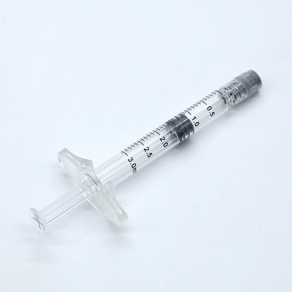 
1ml free logo printing cbd thc co2 coc glass dab syringe 100% pure hyaluronic acid serum 