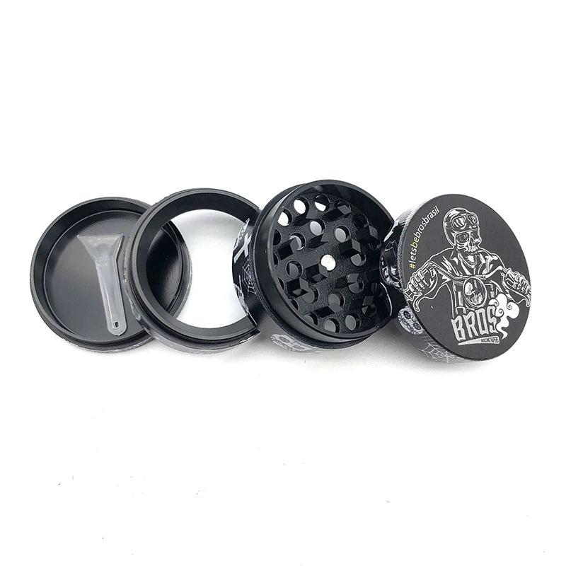 bros colorful smoking rolling grinders 4 layers metal grinders custom tobacco grinders