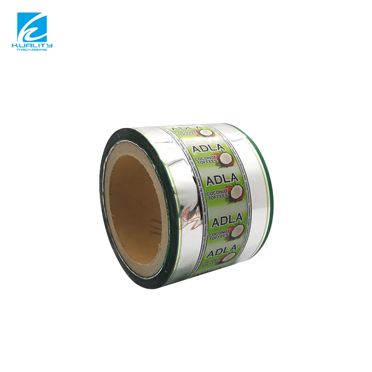 Customized Print Packaging Wrapping Metalized Pet Pvc Chocolate Candy Twist Film