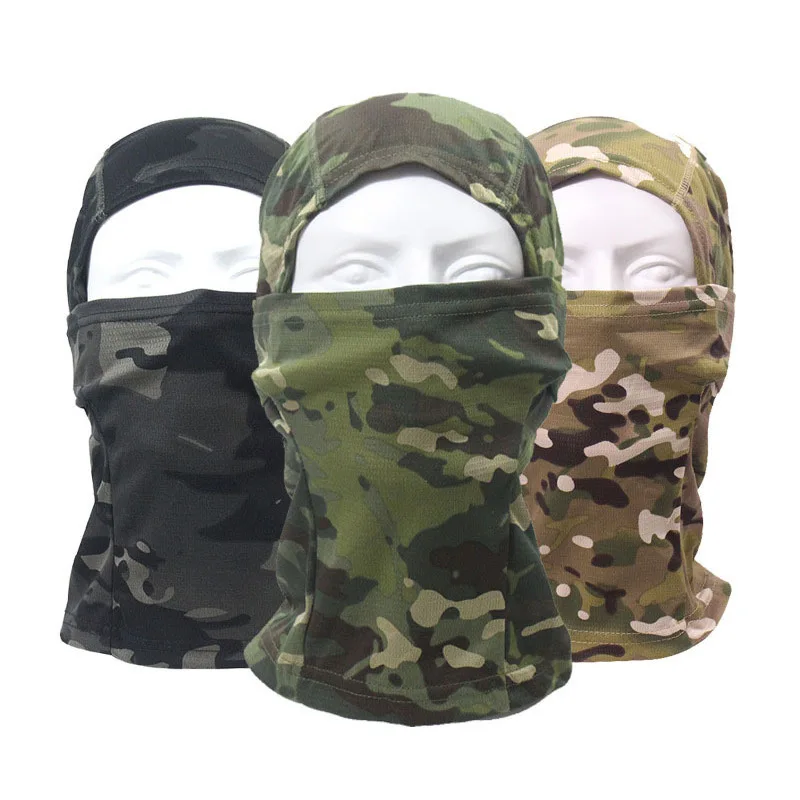 Hot Wholesale Headgear Scarf Camouflage Full Face Military Tactical Outdoor Operation Balaclava Custom