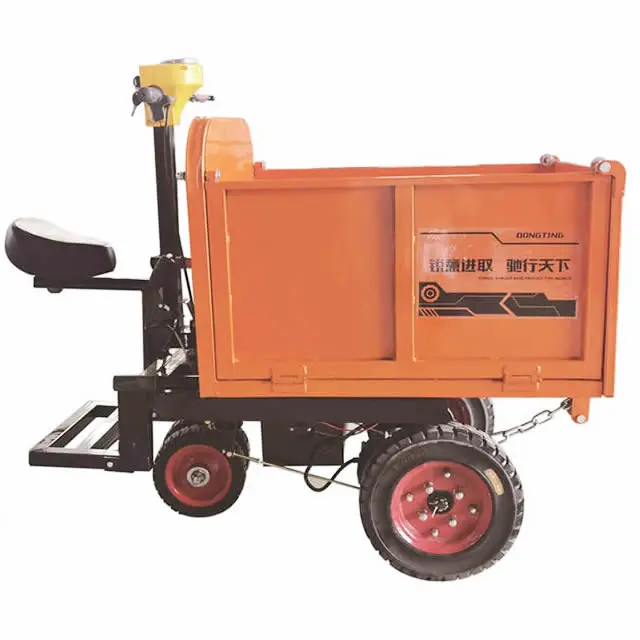 Invech Electric Trolley For Handling Cement,Sand And Clay Bricks For Site Operation Car Tipper