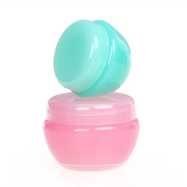 colorful mushroom pp cream jar sample jar 5g 10g 20g 30g cosmetic sample jar