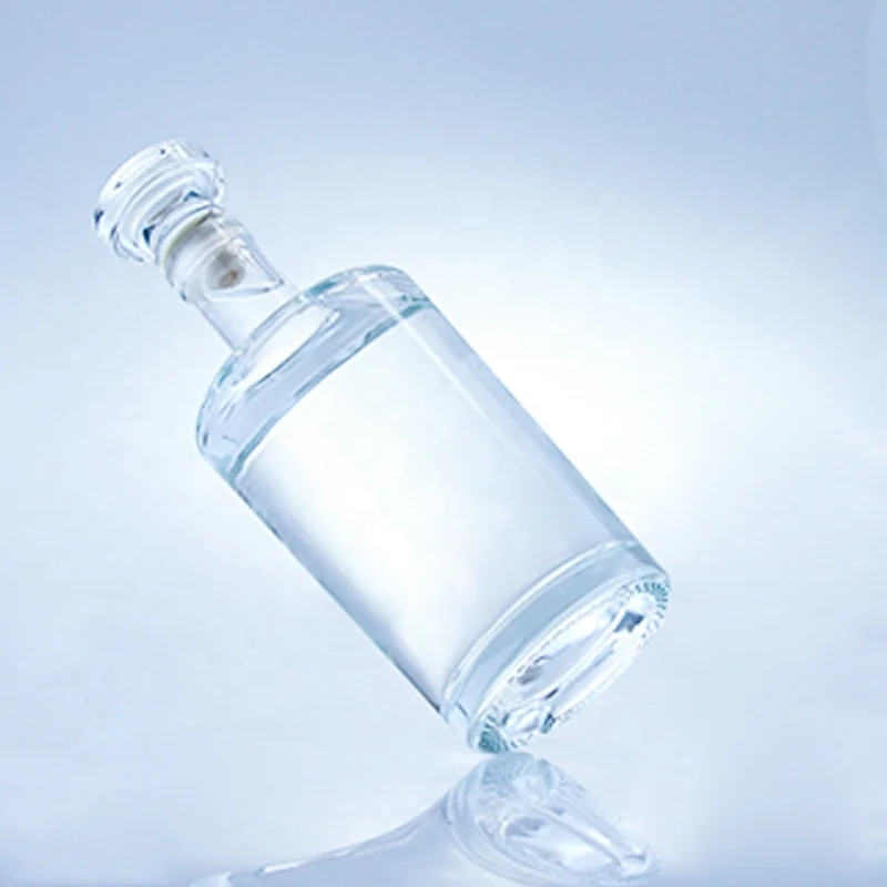 Vodka Glass Bottle Wholesale 1 liter Glass Bottles Rum Clear 375ml 700ml 750ml Whiskey Glass Bottle