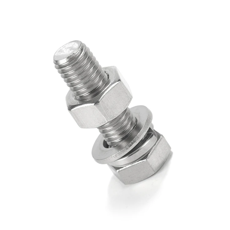 Manufacturer Hex bolt and Nut Washer M8X35 Stainless Steel 304