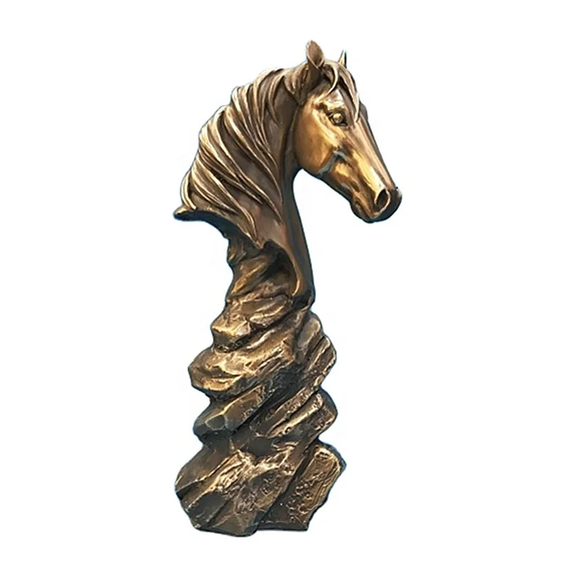 Wholesale Polyresin Horse Art Sculpture Animal Figurine Craft Horse Home Decoration