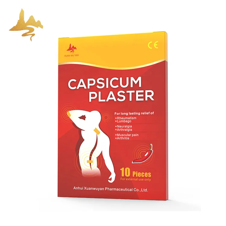 Новый продукт, травяной обезболивающий пластырь с имбирем и капсаицином, горячий Перцовый пластырь