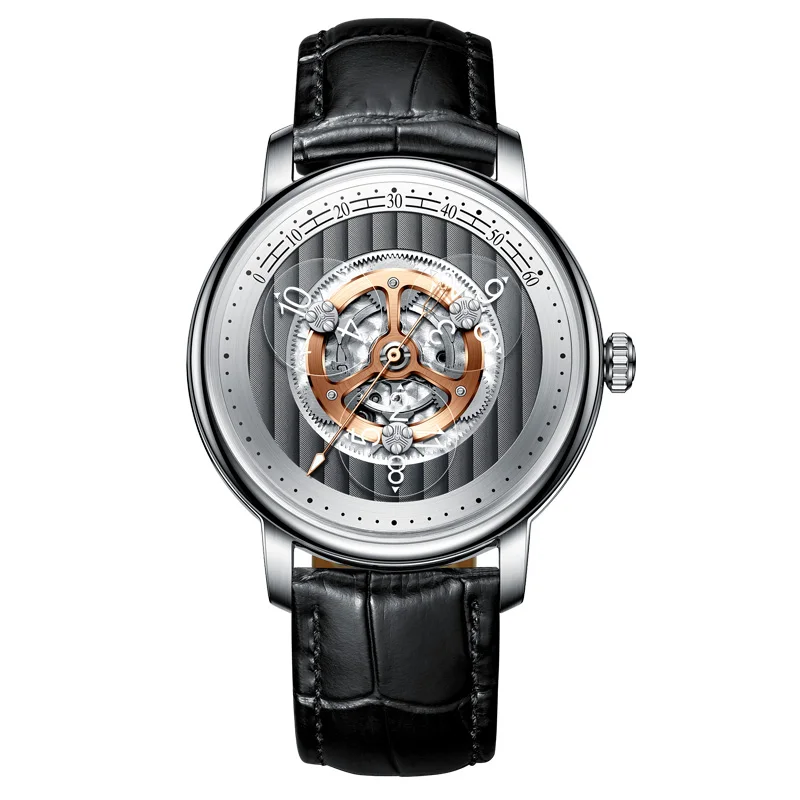 Hot sale luxury classic stainless steel watch multi-function date automatic mechanical watch for men