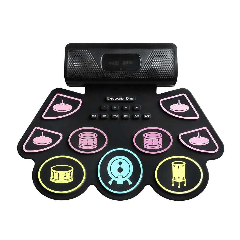 Musical Instrument Percussion Usb Midi Set Electronic Rolling Pads Professional Custom Bass Stick Drum