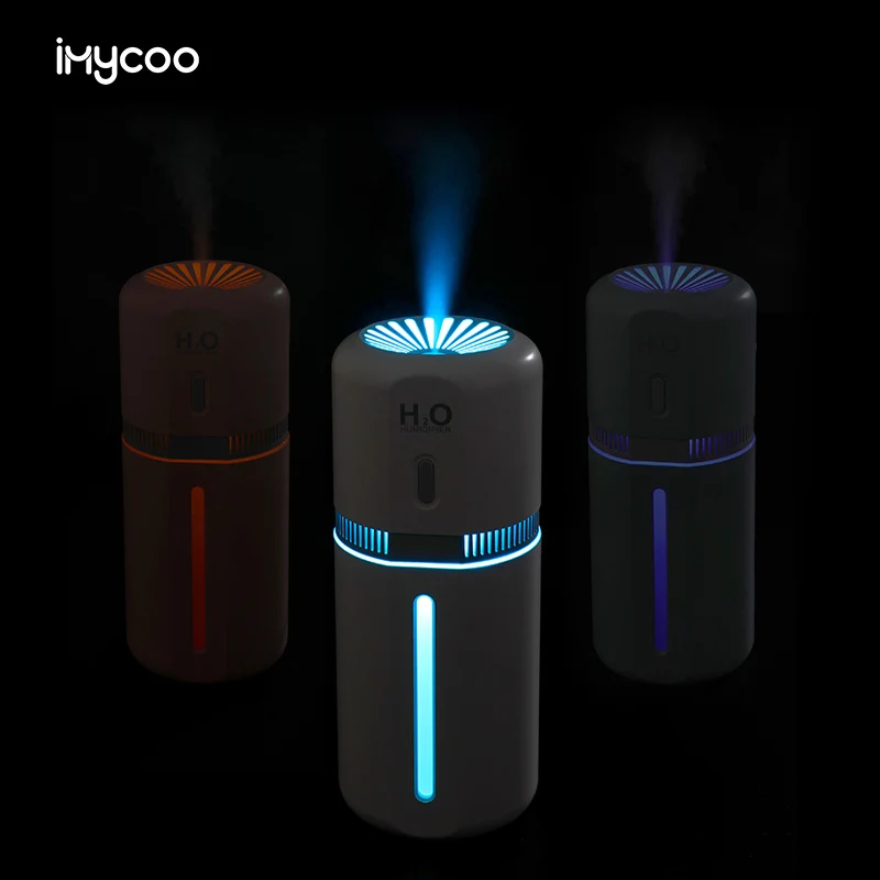 IMYCOO New Arrival Ultrasonic Mini air Humidifier Portable Usb Small Cool Mist Car air Humidifier with Lights