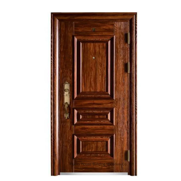 Cheap price waterproof main gate entrance security steel door