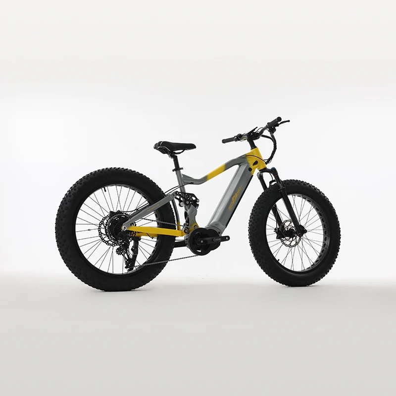 Wholesale High Power 52V 1000W Bafang G510 Powerful Mid Drive Shimano 9 Speed Electric Snow Bike