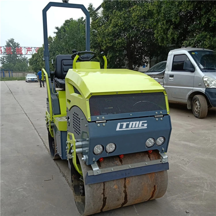 LTMG LTC1 mini road machinery 1 ton compactor roller steel vibratory road roller compactor in stock