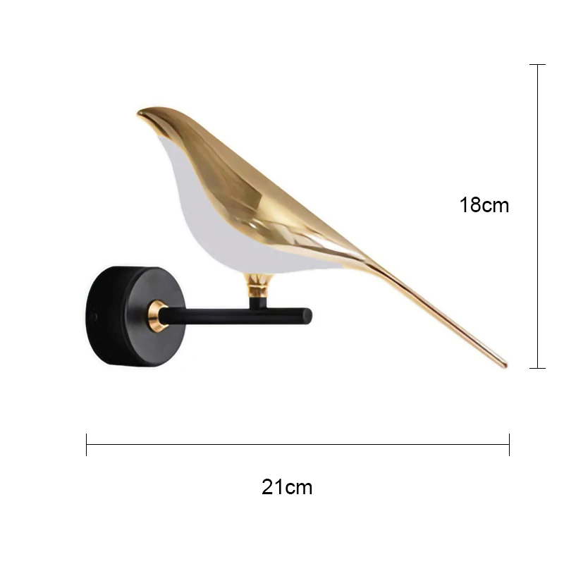 Led Wall Lamp magpie Bird Model Light Sconce Light Indoor Lighting Home Kitchen Bedside Bedroom LivingRoom Home Decoration