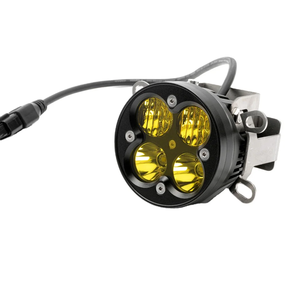 LITU New Led Fog Light with Bracket 3 Inch 46w Off Road Motorcycle Mini Led Fog Light Work Driving Car Lamp IP 68 12 Months XML3