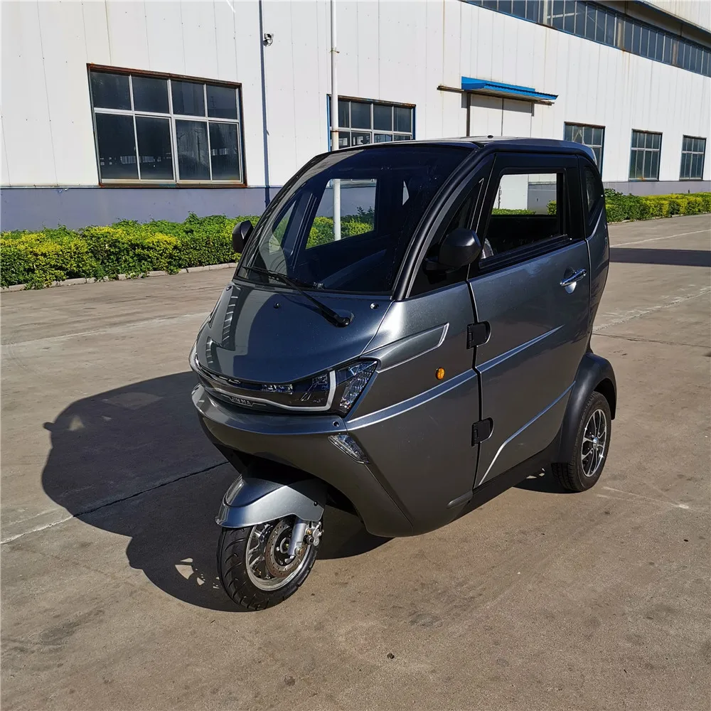 3 Wheels new energy small electric car 2 seater vehicles cabin scooter