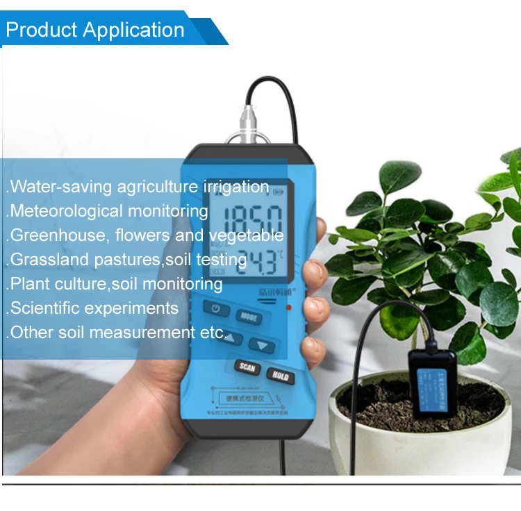 high quality handheld accurate calibrate soil ph meter tester best ec soil moisture meter for garden