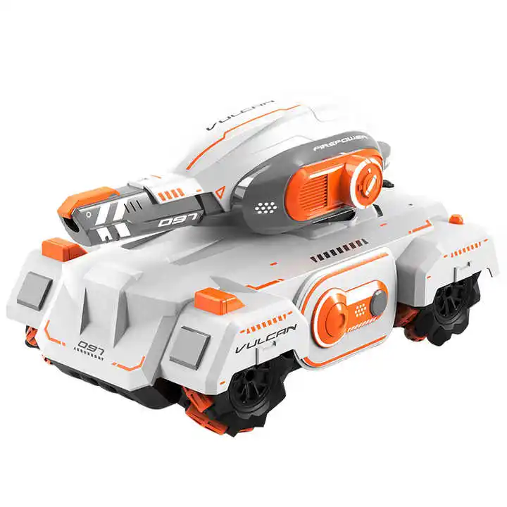 Kids Water Gel Ball Shooting Blaster Remote Control Toy Shooting RC Tank War Fight Tank Remote Control Stunt Tank Car Toy