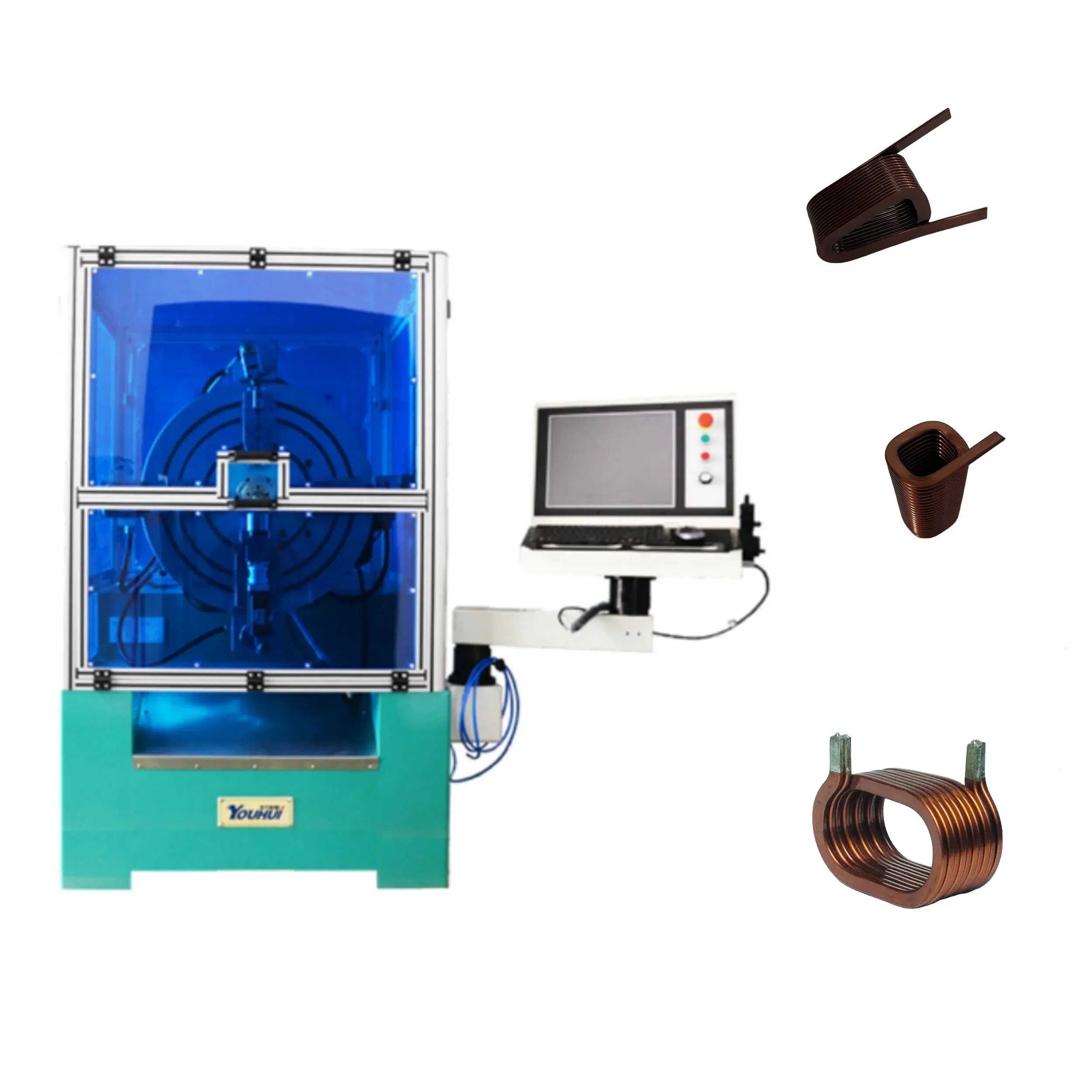 Youhui Fully Automated Transformer Coil Winding Machine CNC Coil Winding Machine Copper Coil Winding Machine For Flat Wire