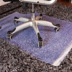 Clean Chair Mat for Carpet with Lip Studs Strong Impact Resistance Effective Grip Durable Non-Slip PVC Carpet Protector