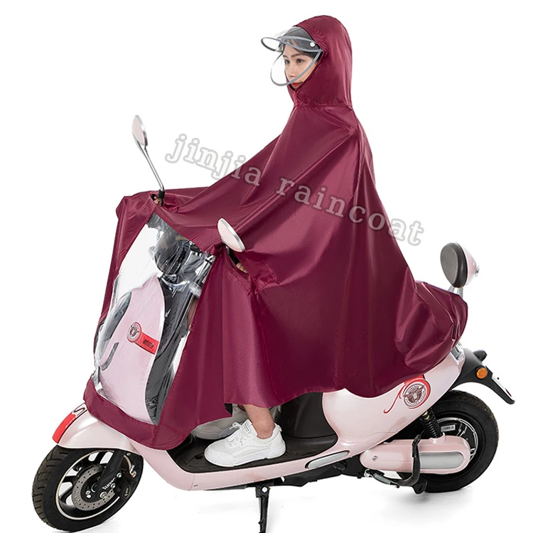 Wholesale clothing rain ponchos waterproof clear Rain coat Large Size electric bike adult hooded jacket outdoor