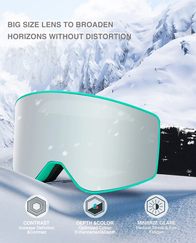 2024 new arrival HX045 womens and men high quality ski goggles snowboard glasses Ski goggles custom logo ski goggles