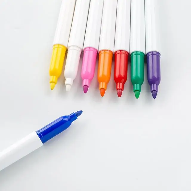 Custom Logo Washable 8 Colors Felt Tip 1Mm Liquid Chalk Marker Pen Set Car Glass Led Board