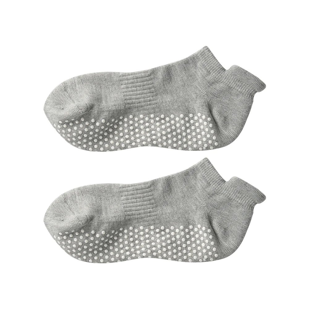 Non Slip Sticky Grippers Socks Pilates Ballet Barre Yoga Ankle Athletic Cotton Grip Socks