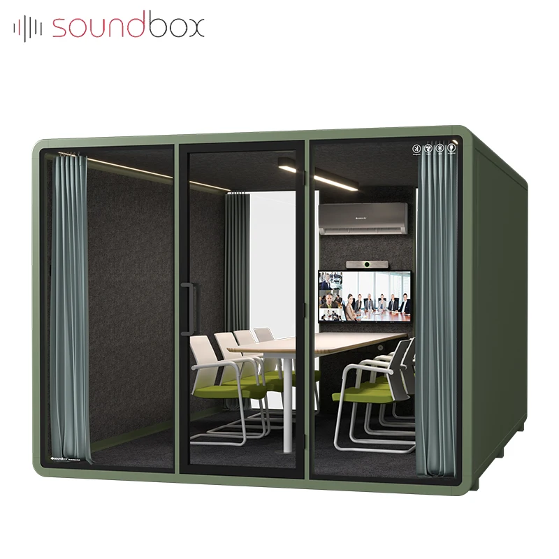 Outdoor sound proof booth for sale office acoustic soundproof meeting phone booth pod