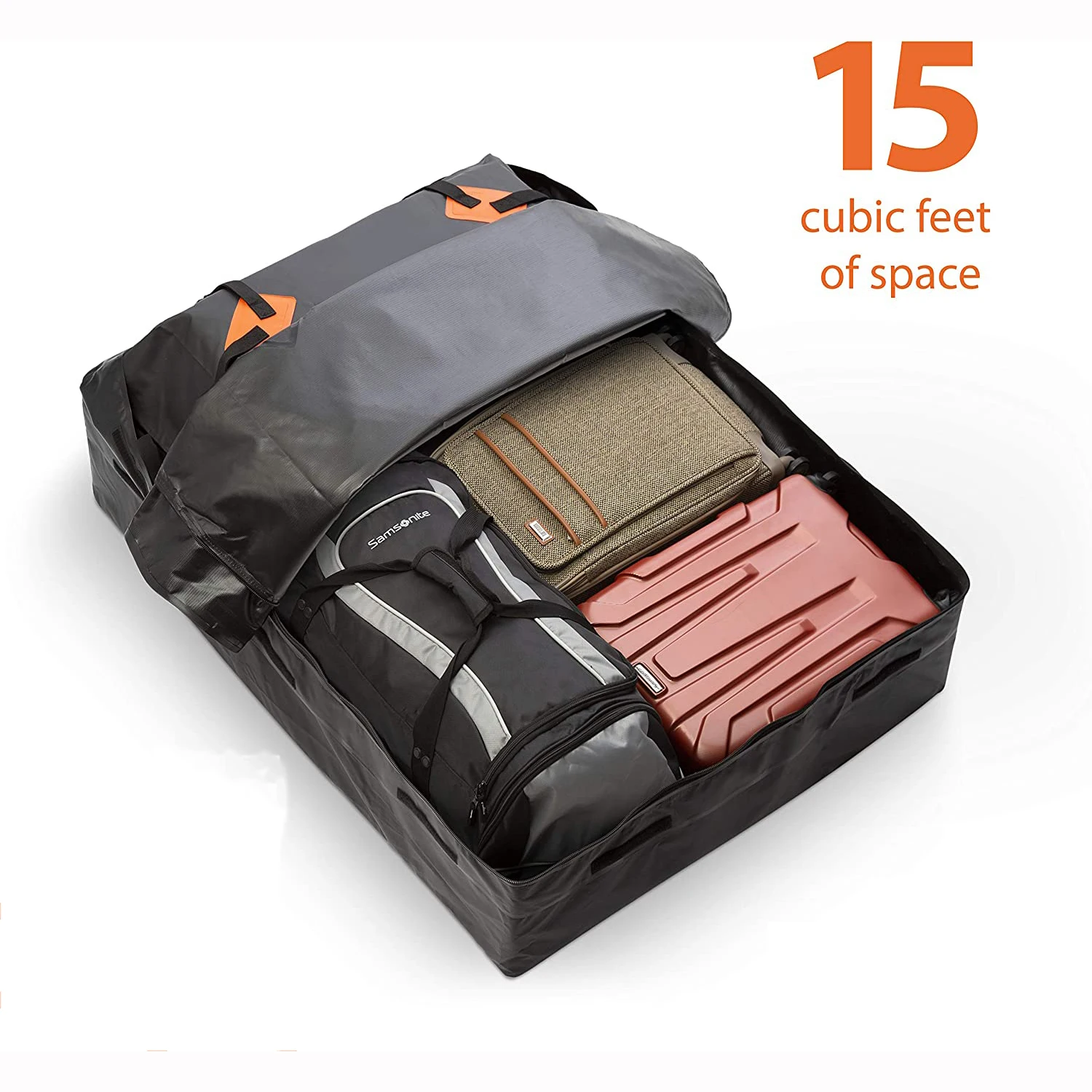 Wholesale Universal 400L Car Carrier Bag Outdoor Foldable Waterproof Car Top Carrier Roof Rack Bag