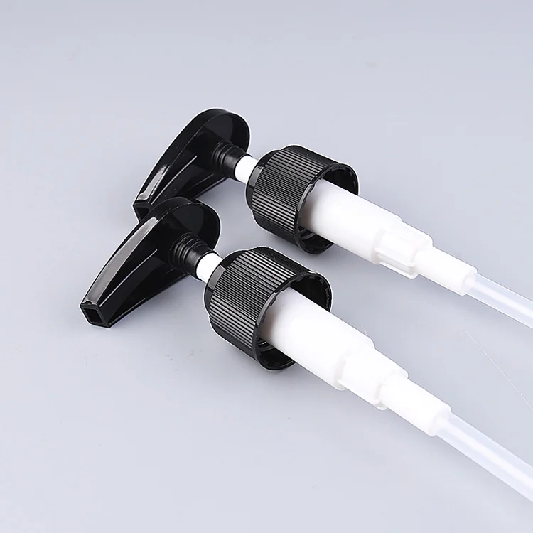 Custom Black Plastic 24/410 & 28/410 Pump Sprayer Bottle Cap Liquid Soap & Lotion Dispenser with Locking Feature