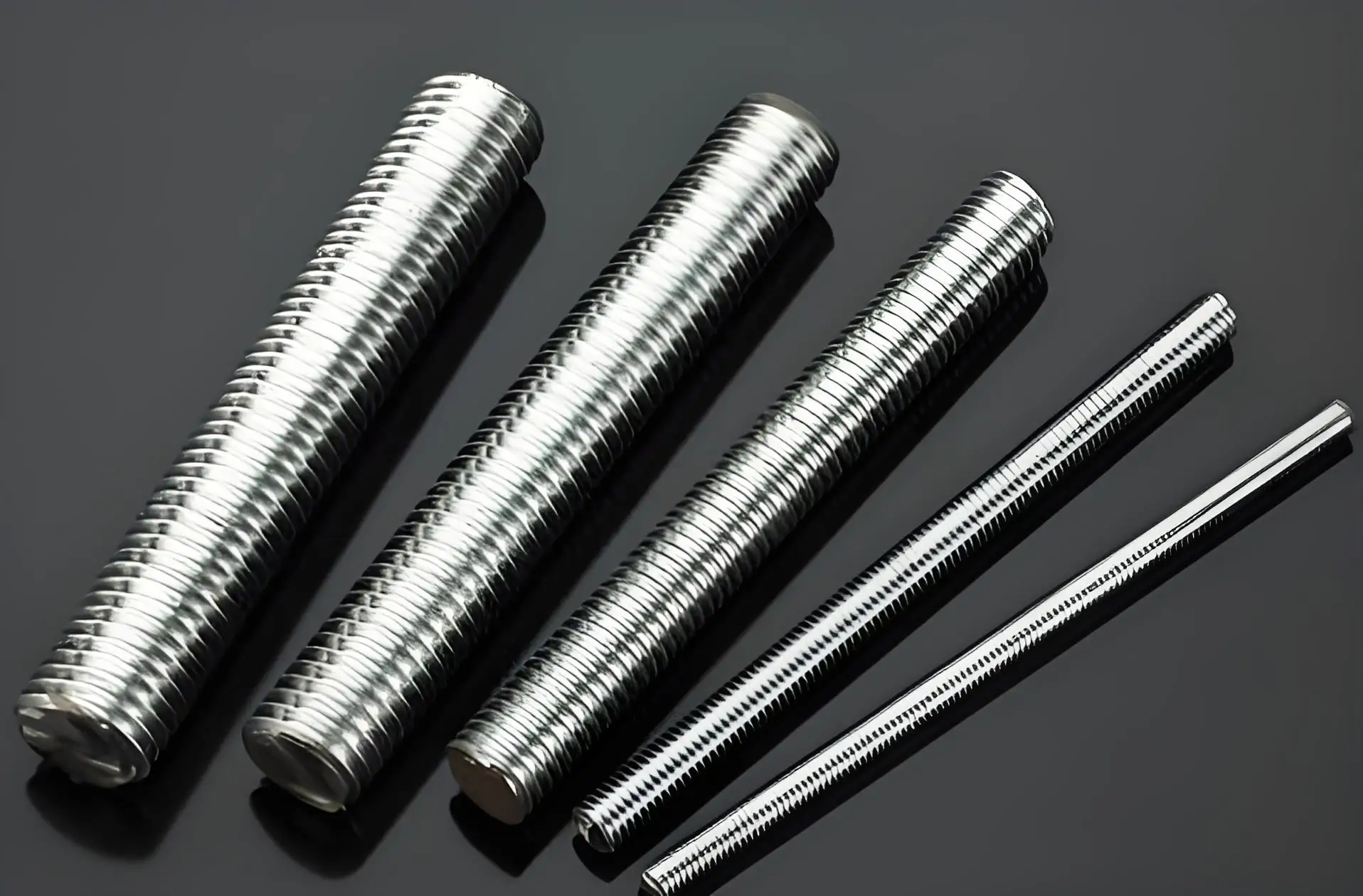 DIN975 Steel Threaded Rod Grade 4.8 ZP Threaded Bar with Black Zinc sted bolt
