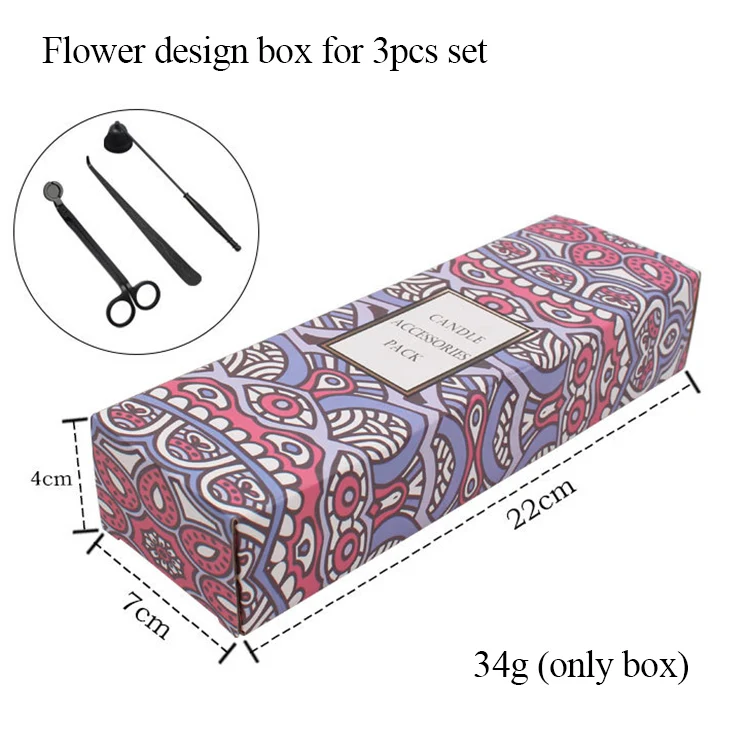 Reasonable Price Candle Accessories Set Black Packaging Box Or Cotton Drawstring Bag For Candle Care Kit Packaging