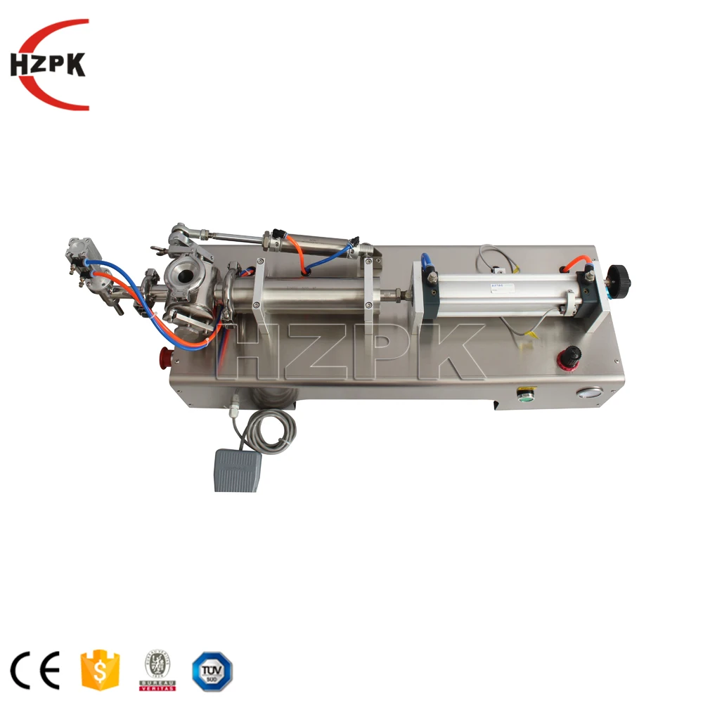 HZPK chili sauce peanut butter olive oil cream jars lubricant bottle filling machines small semi automatic