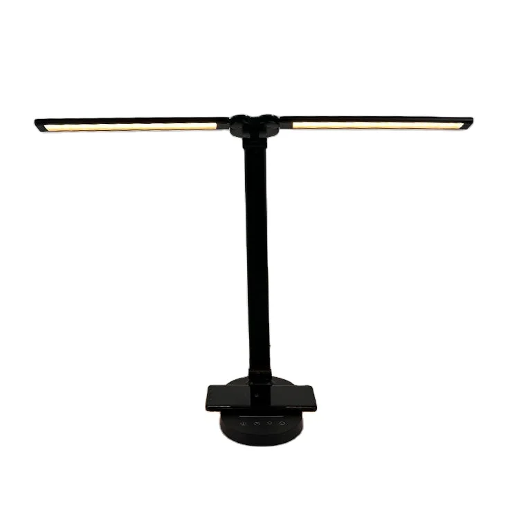 2 In 1 Double Head Charging Flip Folding Led Book Light For Reading Lights Desk Study Lamp Double Shade Table Lamp