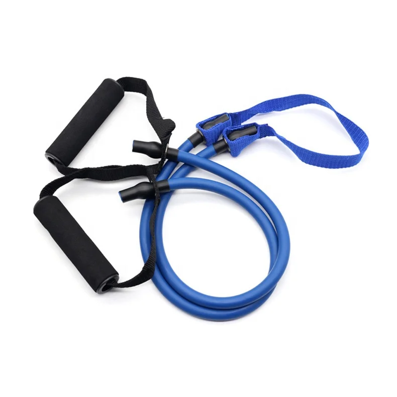 Exercise resistance band with middle strap high quality resistance tubing product