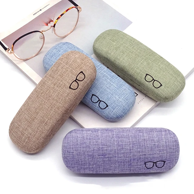 metal eyewear case eyeglasses box bag packing cleaning cloth customize logo sunglasses box leather packet eyeglasses accessories