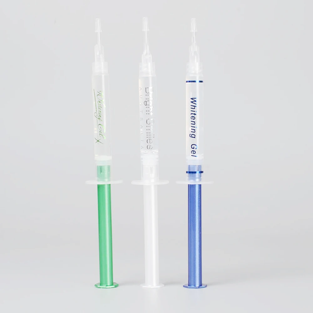 35% CP HP Peroxide  Pap Non Peroxide Customize 3ml Teeth Whitening Gel Syringe with Private logo