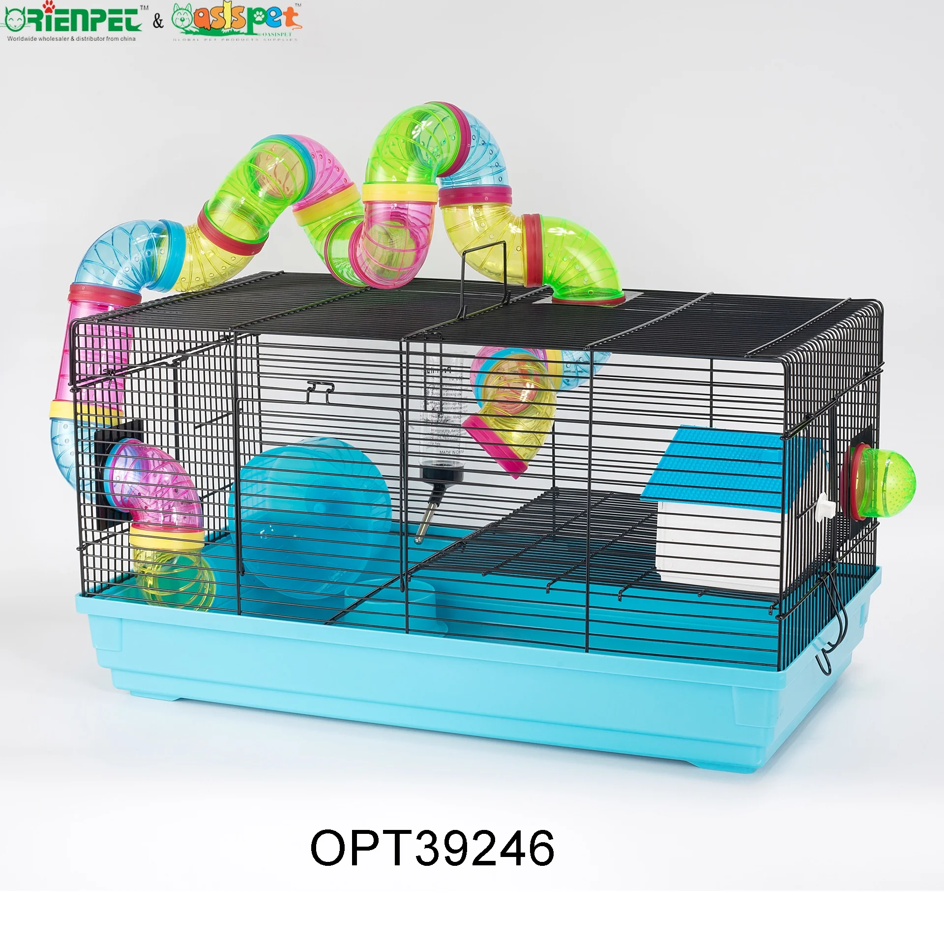 ORIENPET & OASISPET Pet Wire Hamster Cage with play tube Ready stocks OPT39246 Pet cage
